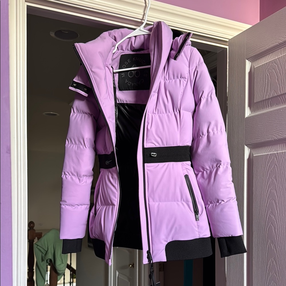 Brand New Moose Knuckles Lilac Puffer Jacket